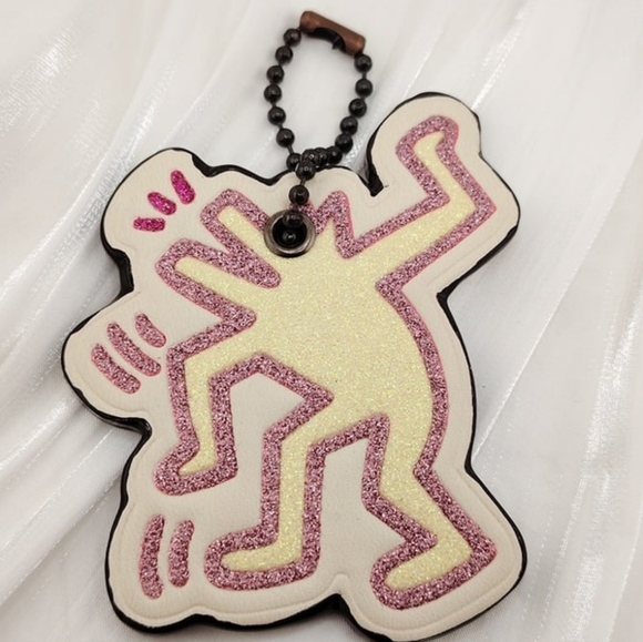 EUC: COACH x KEITH HARING "THE DANCING MAN" HANG TAG/(2) BAG CHARMS - Picture 2 of 10